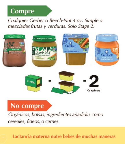 ID WIC Alimentos infantiles