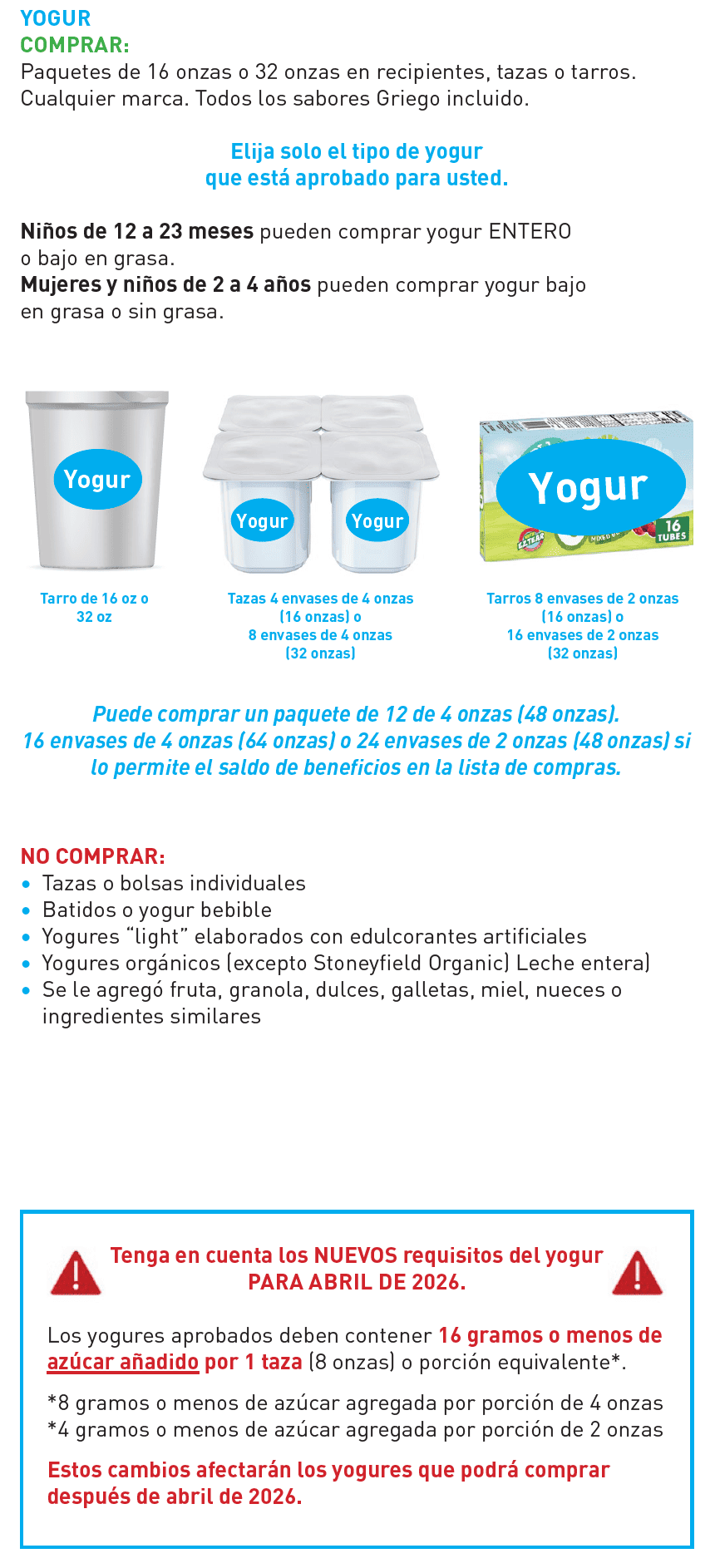AL WIC Leche y sucedáneos de la leche imagen
