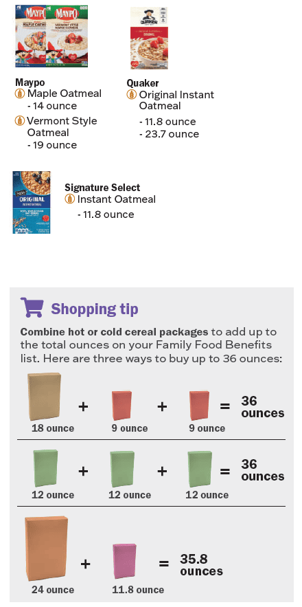 VT WIC Cereal image
