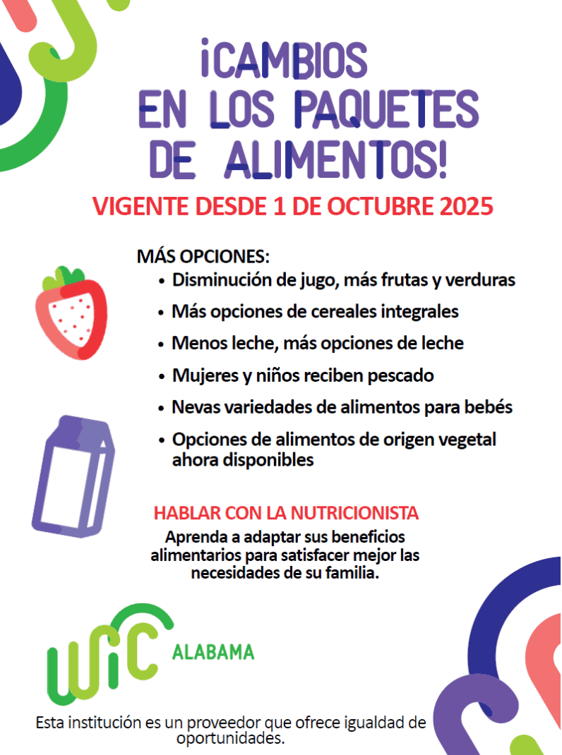AL WIC AFL changes here image Spanish