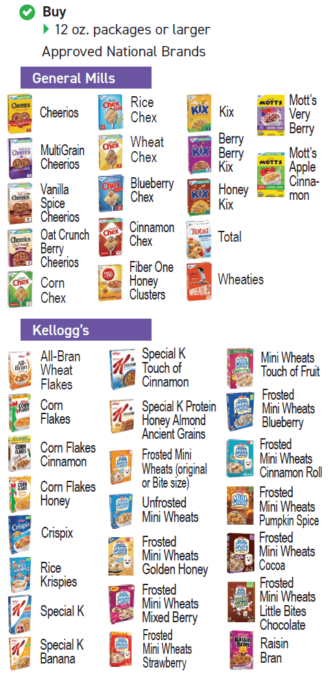 IA WIC Cereal image
