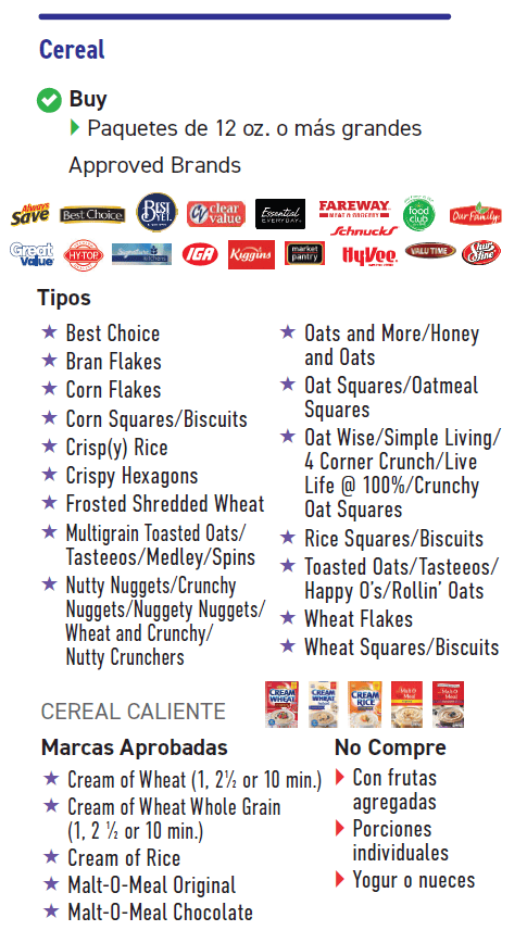IA WIC Cereal imagen