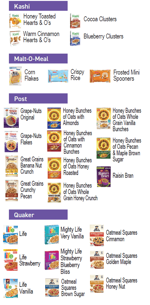 IA WIC Cereal imagen