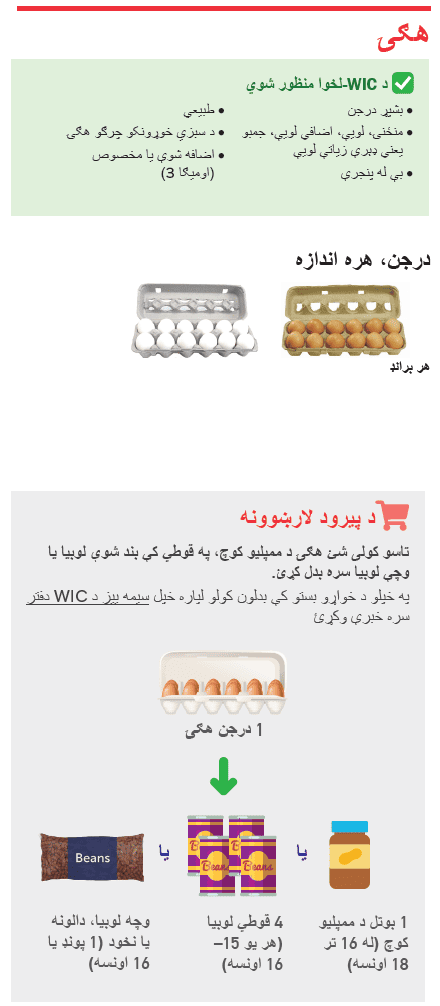 VT WIC پنیر او هګۍ