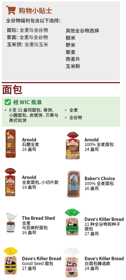 VT WIC 全谷物