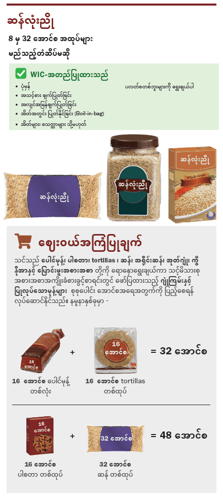 VT WIC အစေ့အဆန်များ