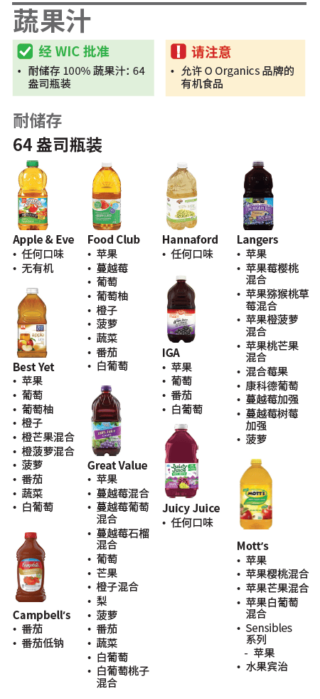 VT WIC 蔬果汁