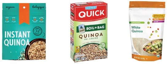 Different types of quinoa