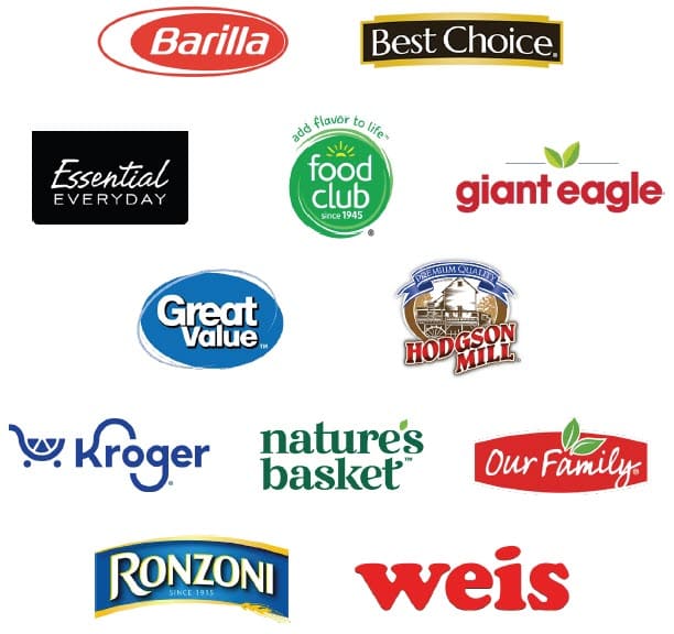 Brands of pasta