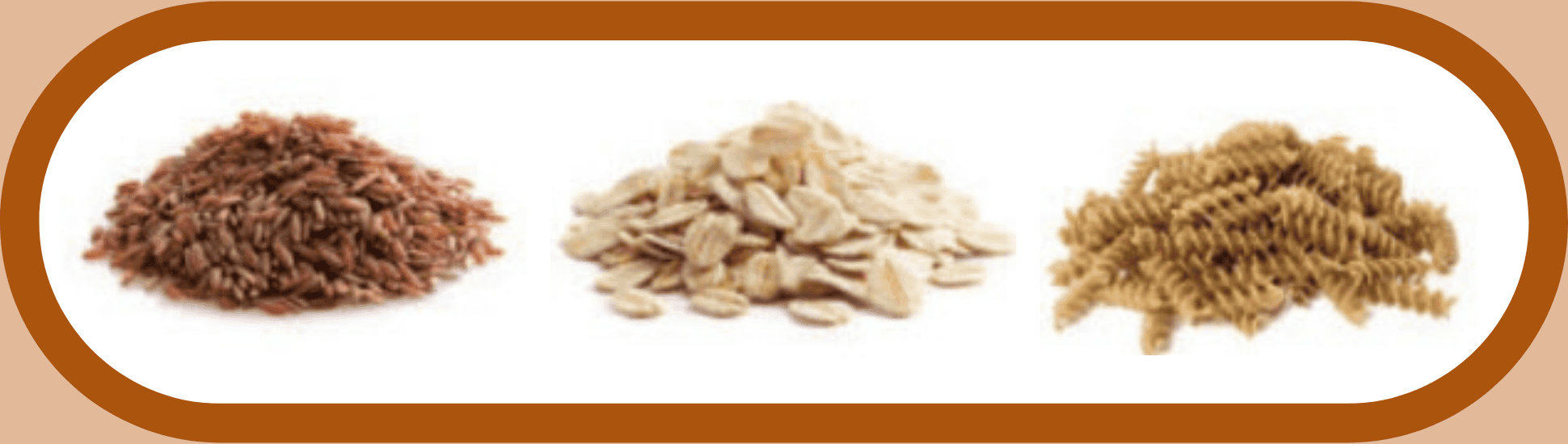 Various grains side by side