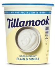 Tillamook brand yogurt