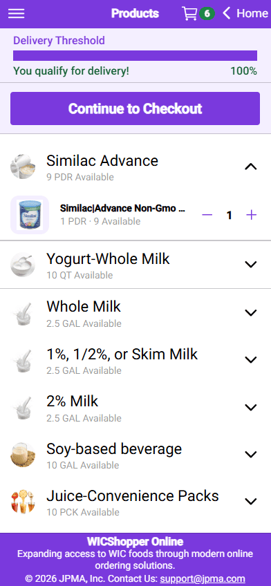 Delivery bar full