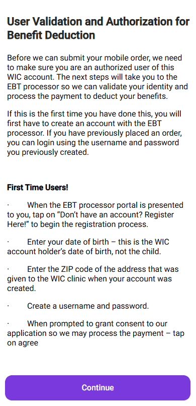 The screen that explains this step