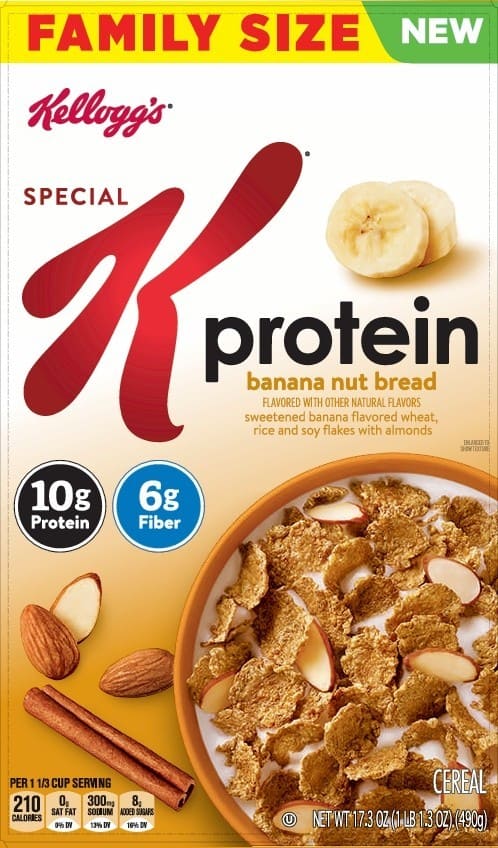 A box of Special K Banana Nut Bread Protein cereal