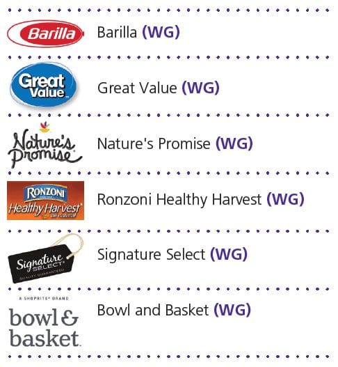New Hampshire Pasta List