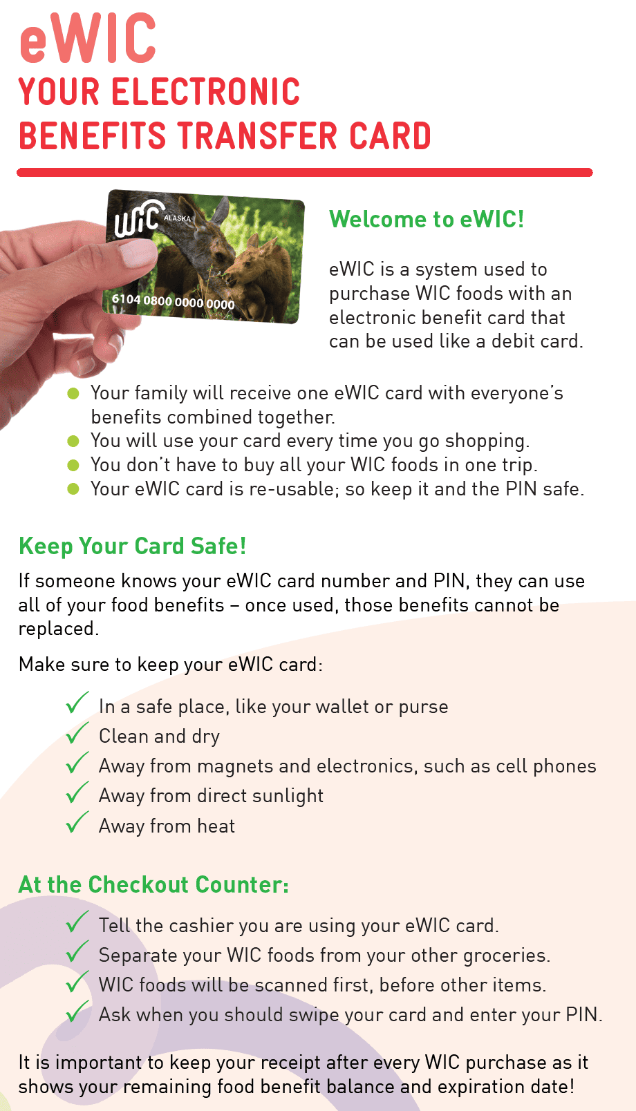 AK WIC Shopping Tips with Your eWIC Card image