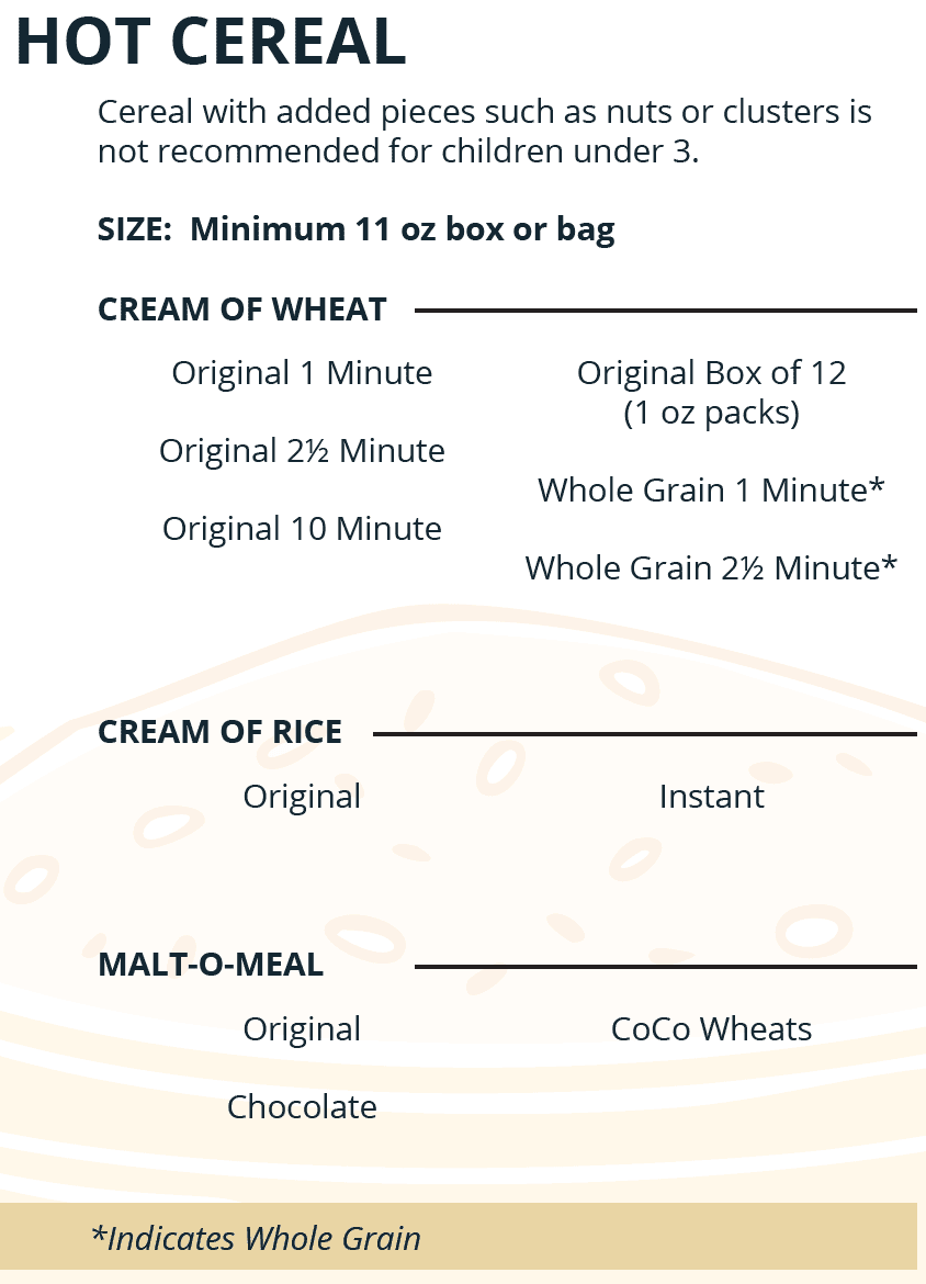 TN WIC Breakfast Cereals image