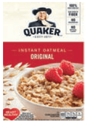 MA WIC Quaker Instant Oatmeal Packets cereal image