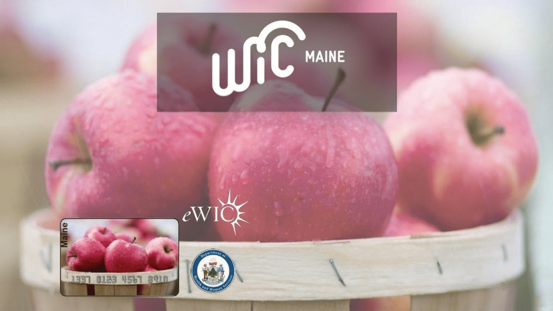 Maine WIC apples in a basket