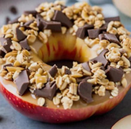 Apple Cookies with nuts and chocolate